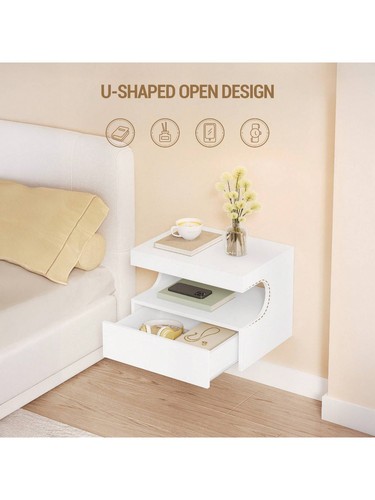 Floating bedside table wall - bedside,