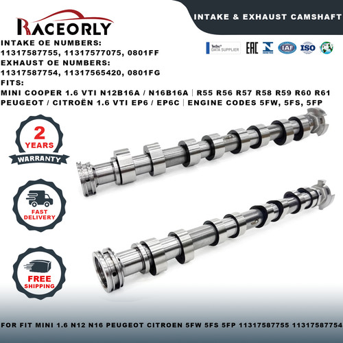 Intake exhaust camshaft for - exhaust,