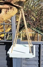 HANDMADE WOODEN HANGING BIRD TABLE 26cm X 26cm Various Colours Available