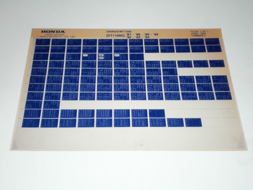 Microfiche spare parts catalog - spare,