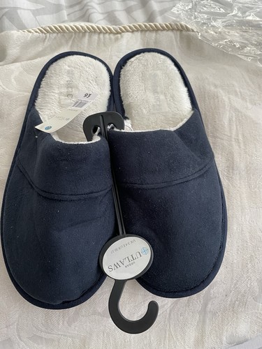 Mule slippers navy size - mule,