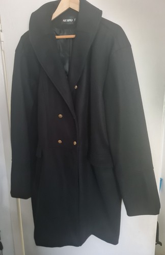 Gents navy blue overcoat - navy, 4xl