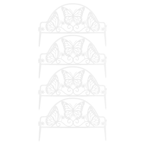 Pcs plastic fencing - plastic, white