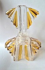 Art deco clear and amber - art,