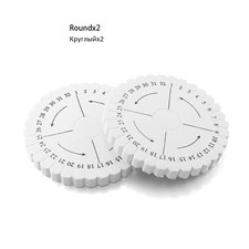 2 Pack of Kumihimo Braiding Beading Cord Round Disc Disk or Square Plate 10cm UK