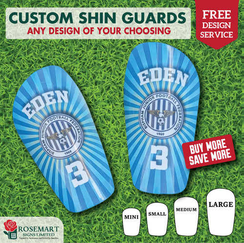 Personalised football shin - personalised,