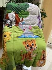 Jungle Theme Weighted Blanket Child Size With Soft Sensory Minky Dot Reverse