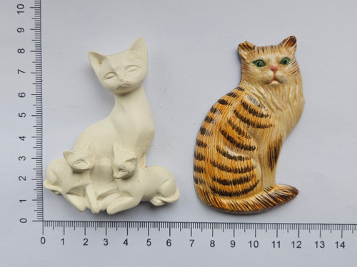 Cat fridge magnets - cat,