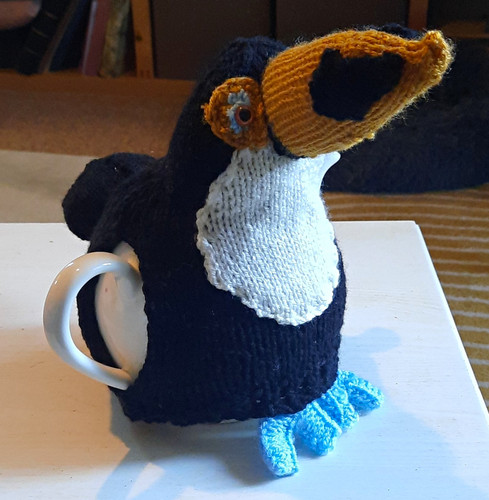 Handmade wool knitted tea cosy - handmade,