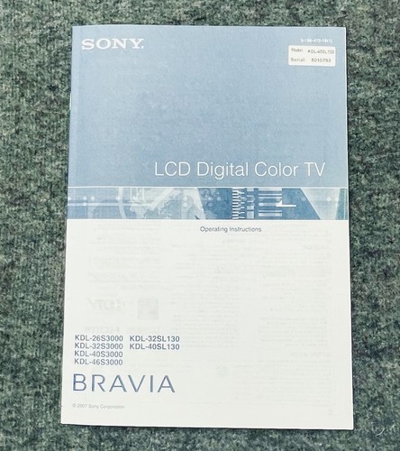 Sony bravia lcd digital - sony, color
