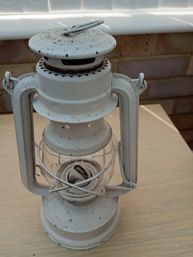 Vintage feuer hand oil lamp - oil,
