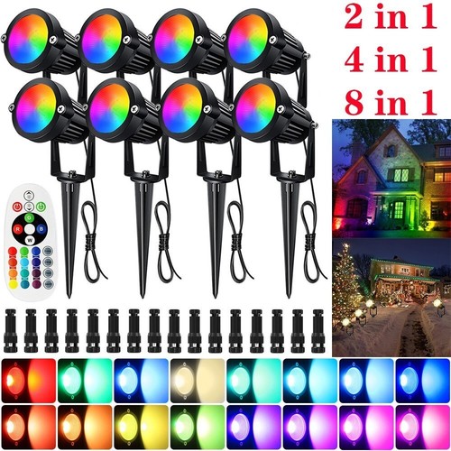 Garden spike lights - 1/2/4/8x,