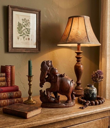 Vintage 1970s hand carved - hand,