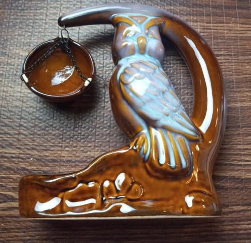 Owl ceramic aroma lamp - lamp,