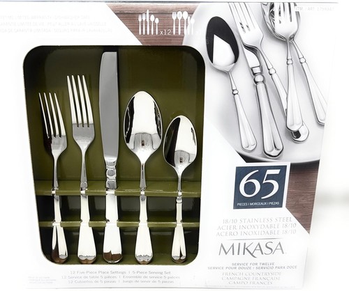 Mikasa flatware set - flatware, 65pc