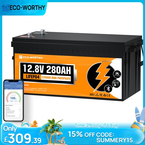Eco worthy 12v - 280ah, lifepo4