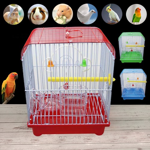 Small parakeet wire bird - parakeet, cage