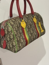 Vintage Dior Galliano Rasta Boston Bag