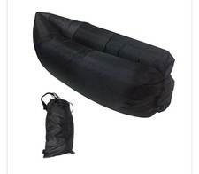Inflatable Black Lazy Bed Chair (Never Used)