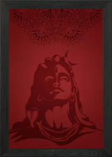 Hindu lord shiva - lord, framed
