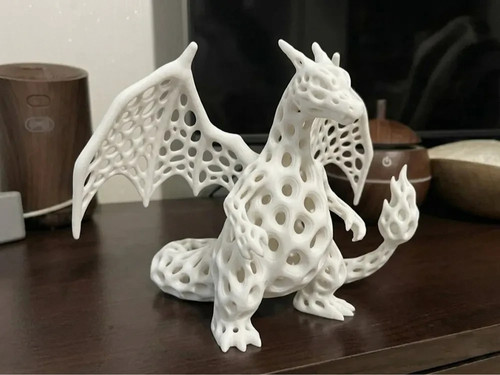 Voronoi charizard sculpture - voronoi,