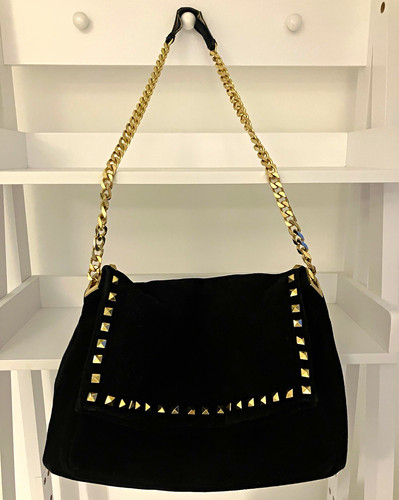 Zara suede shoulder bag black - shoulder,