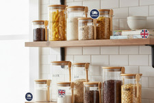 Clear Glass Storage Pantry Jar