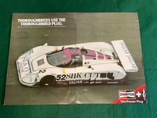 LE MANS SILK CUT JAGUAR CHAMPION SPARK PLUGS POSTER ADVERT A4 X 2 W
