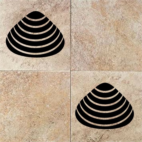 Sea shell tile transfers - shell,