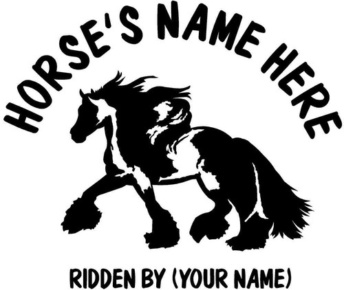 Inch horse decals - 10,
