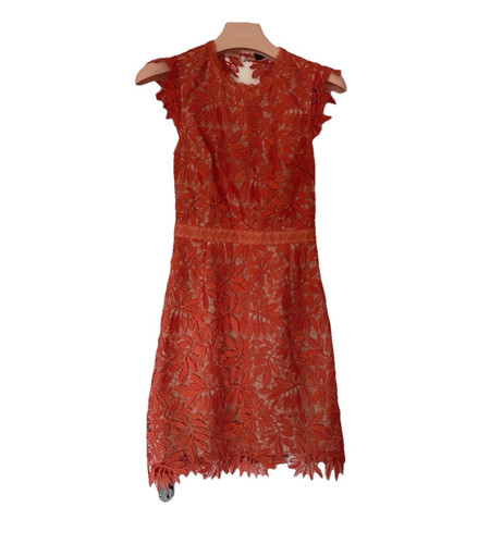 Reiss orange floral lace - reiss,