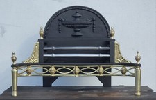 Brass Cast Iron  Log Coal Fire Grate Basket Gas Burner