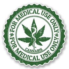 2 x Cannabis Vinyl Sticker