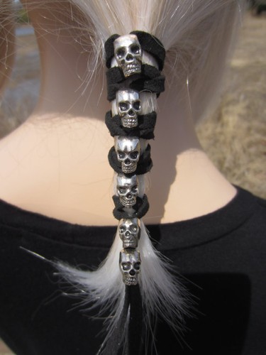 Skull black leather - skull, wrap