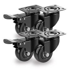 4 x Heavy Duty 50mm PU Swivel
