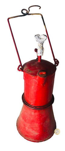 Fire extinguisher red metal - fire,