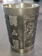 MULLINGAR IRELAND PEWTER CELTIC BEAKER