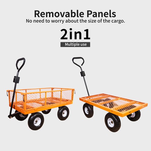 Utility yard carts with 180 - yard, 180°