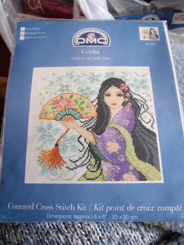 Dmc cross stitch kit - kit, geisha