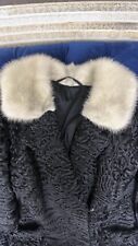 Vintage Black Persian Lamb Fur Coat 