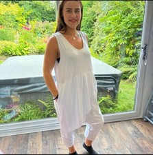 Ladies white 2 Pocket harem