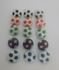 10 x Football Buttons - 15mm -