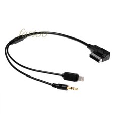 For VW Music MDI Audi MMI Interface 3.5mm AUX Cable iPhone 5 6 6s 7 8 9 10 11 12