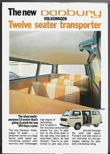 Volkswagen Transporter Danbury 12-Seater Minibus 1980 UK Single Sheet Brochure