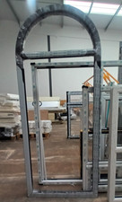 UPVC Black Shaped Arch Window