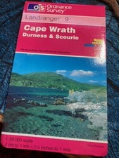 Cape Wrath, Durness & Scourie Ordnance Survey Map Landranger 9