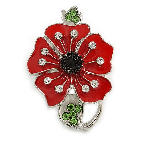 Bright red enamel clear - bright,