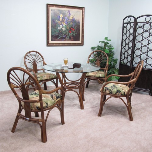 Rattan dining set pieces - dining,