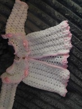 Handmade Crochet Baby Cardigan Newborn