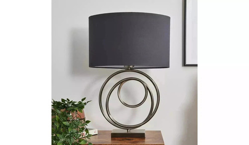 Bhs helix table lamp silver - helix,